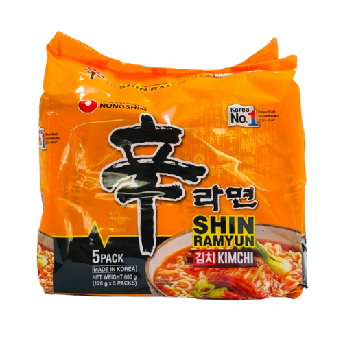 Ramen Shin Kimchi x 5 uds x 600g