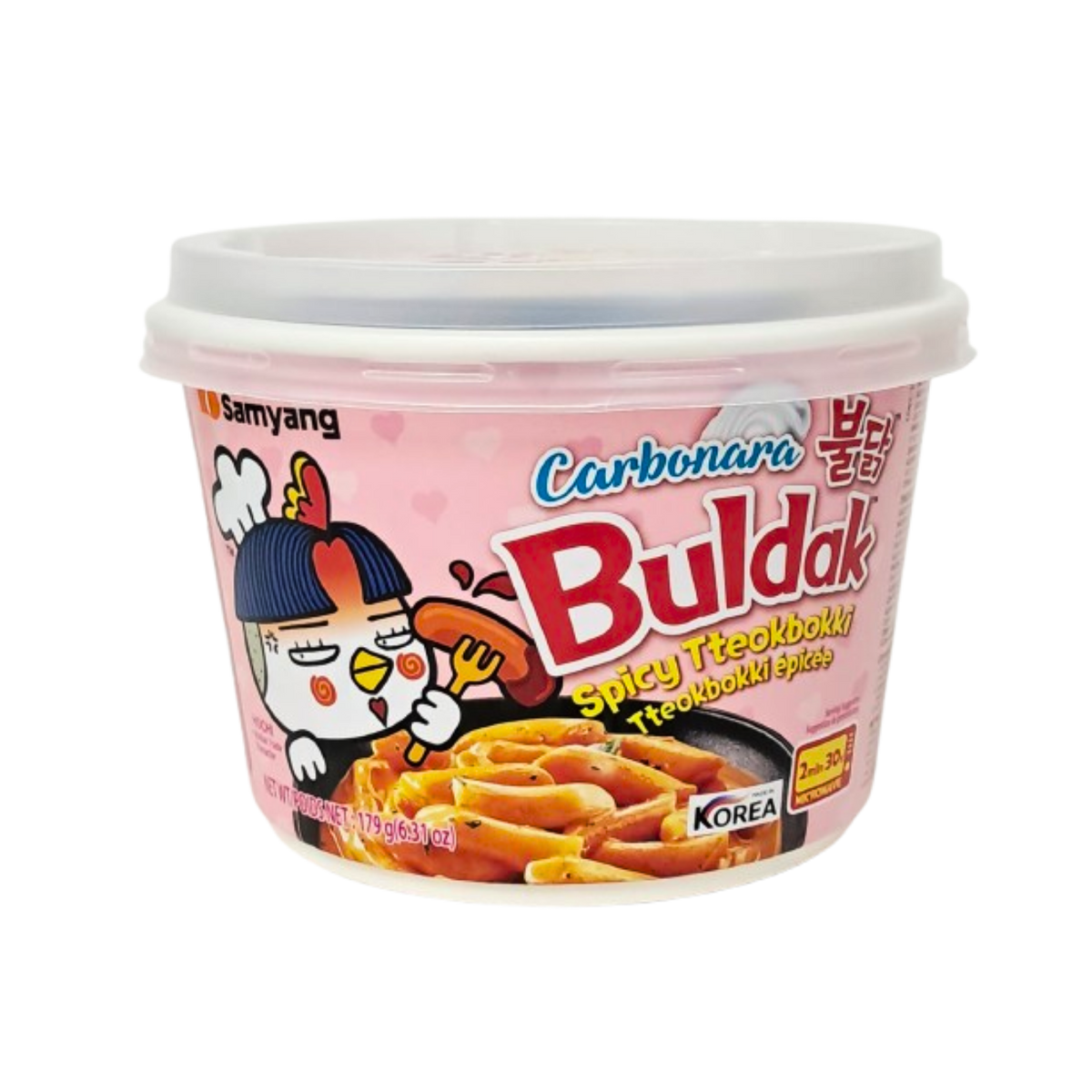 Tteokbokki o Topokki Buldak Carbonara Spicy x 179g