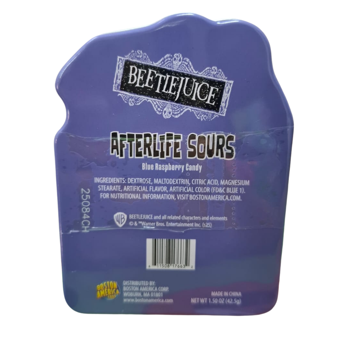 Caramelos Ácidos de Frambuesa Azul de BEETLEJUICE x 42.5g