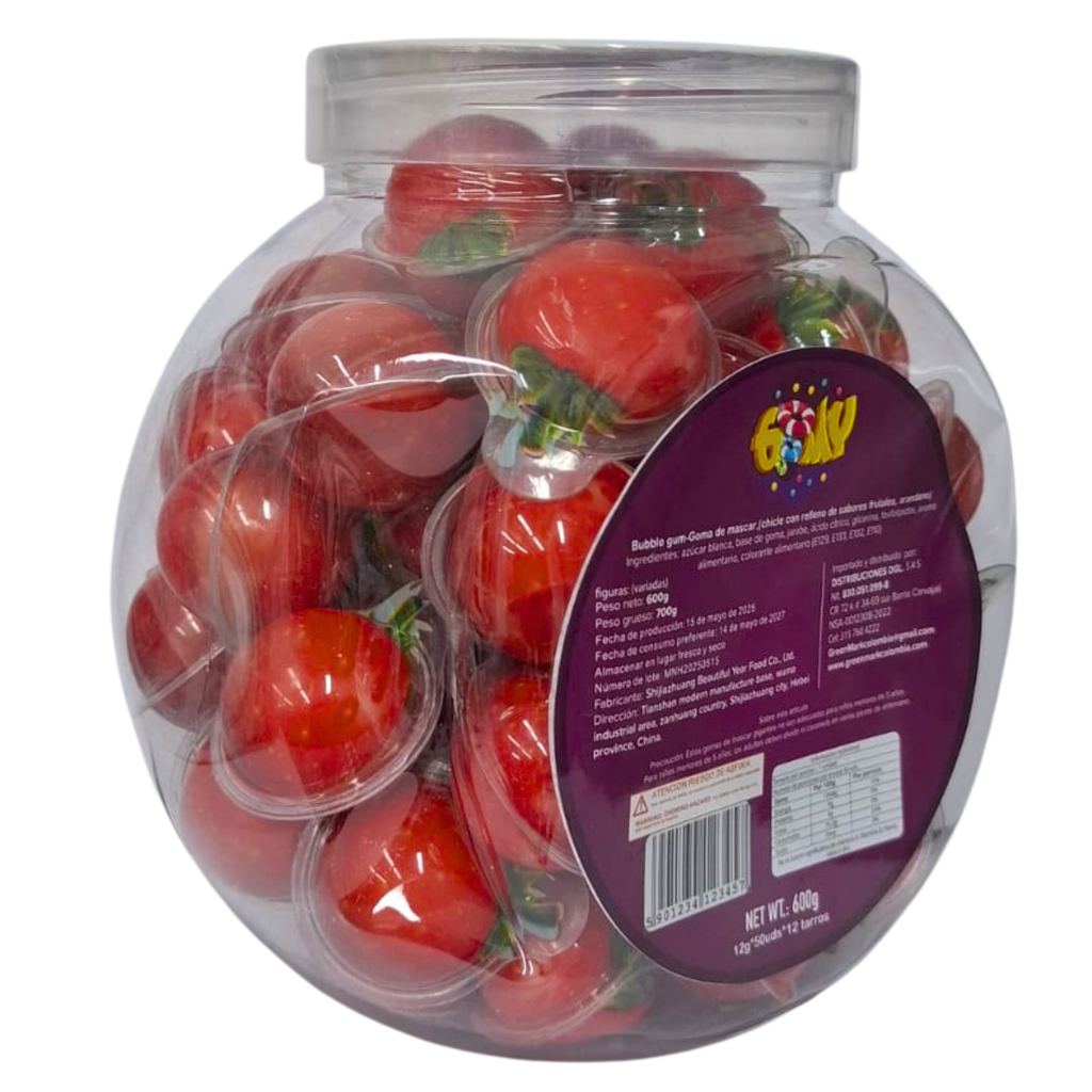 Chicle Fresa con centro liquido x 14g