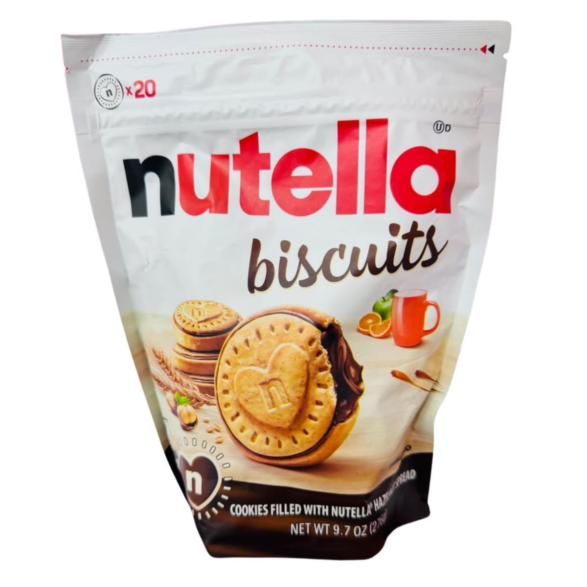 Galletas Biscuits Rellenas de Nutella x 276g