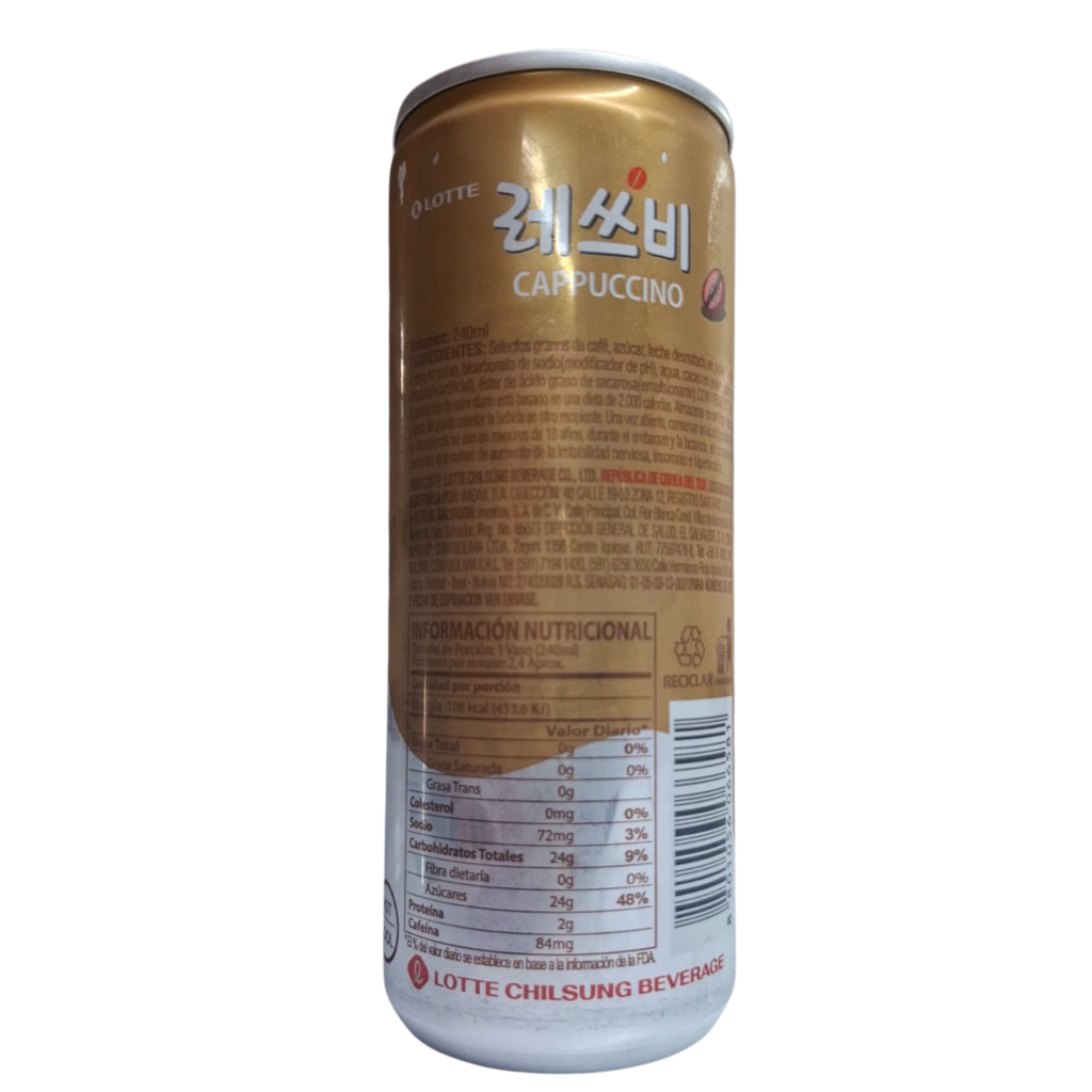 Lata de Cafe Capuchino LET´S BE x 240 ml
