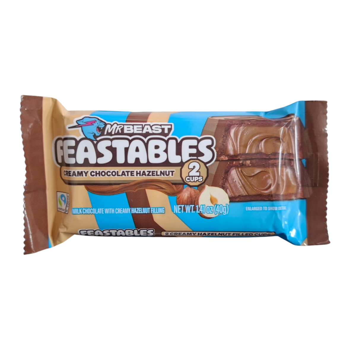 Feastables relleno cremoso de avellana - Mr Beast x 40g