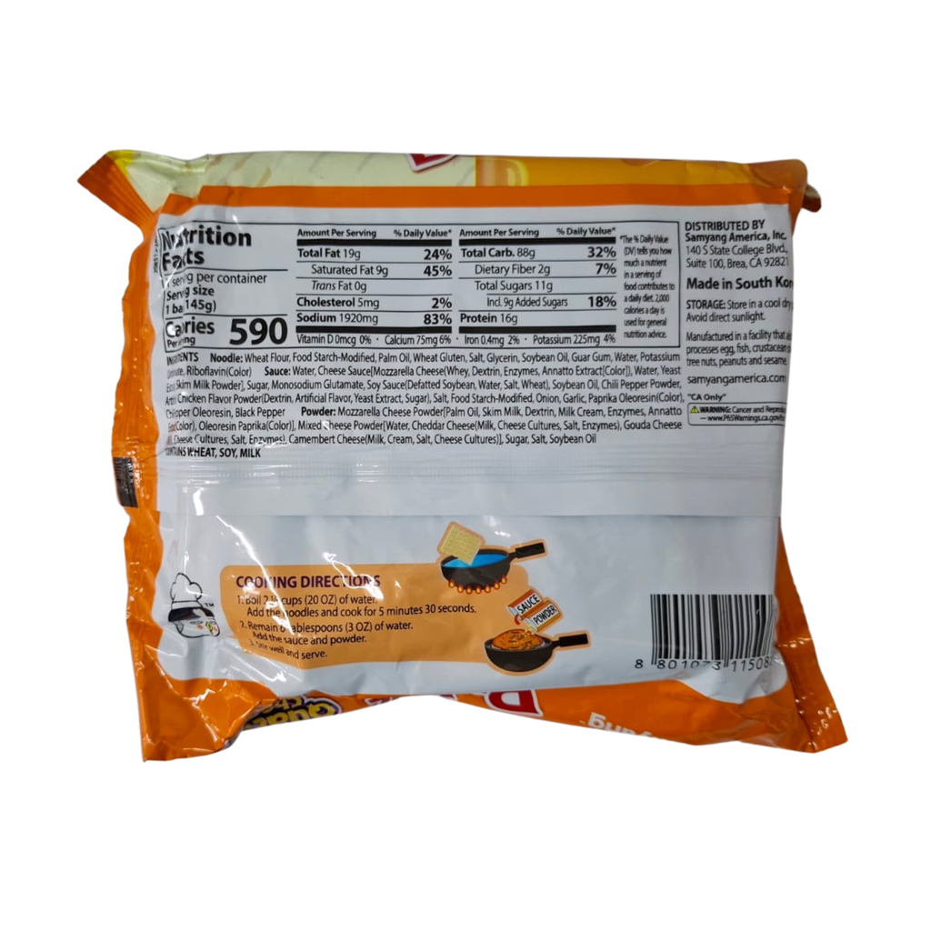 Ramen Buldak Cuatro Quesos x 5 Uds