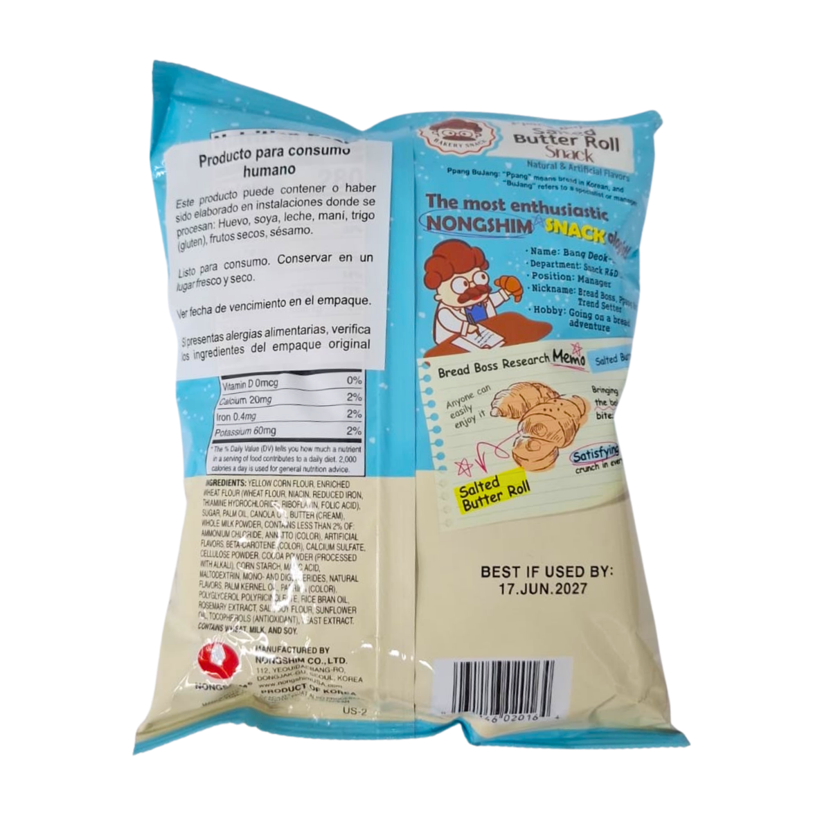 Snack Cruasan Roll Butter x 55 g