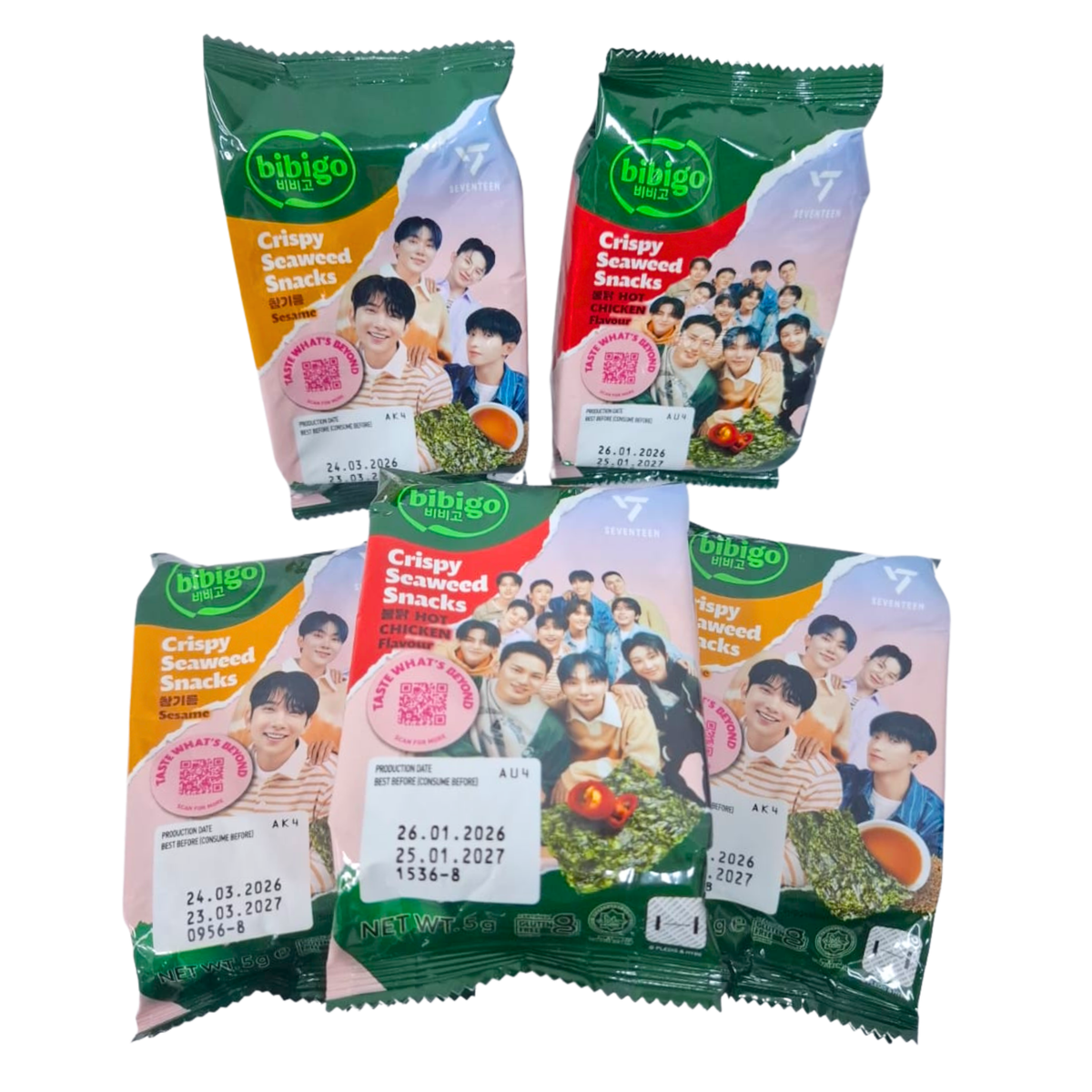 Alga Nori Pollo y Sesamo Bibigo - SEVENTEEN x 5g