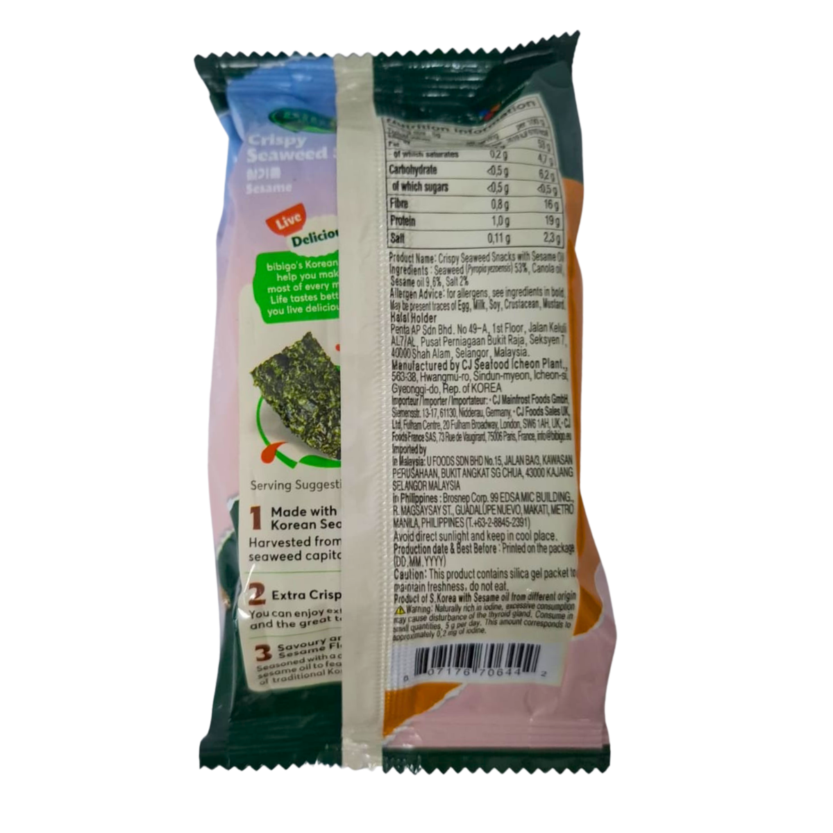 Alga Nori Pollo y Sesamo Bibigo - SEVENTEEN x 5g