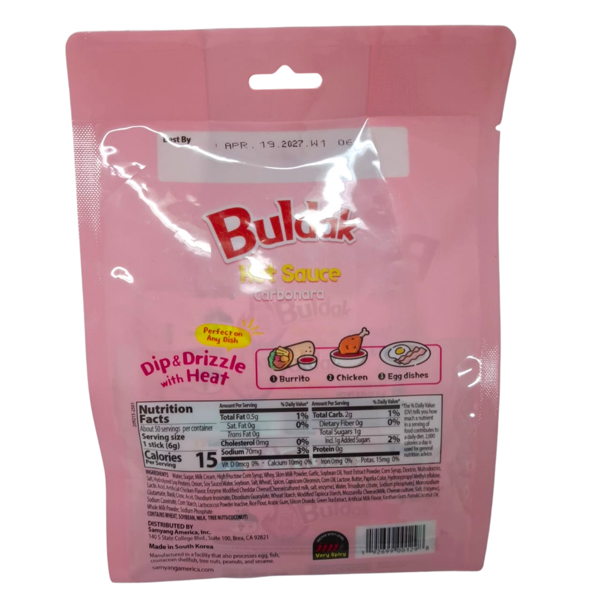 Salsa Carbonara Buldak por Sachet x 6 g