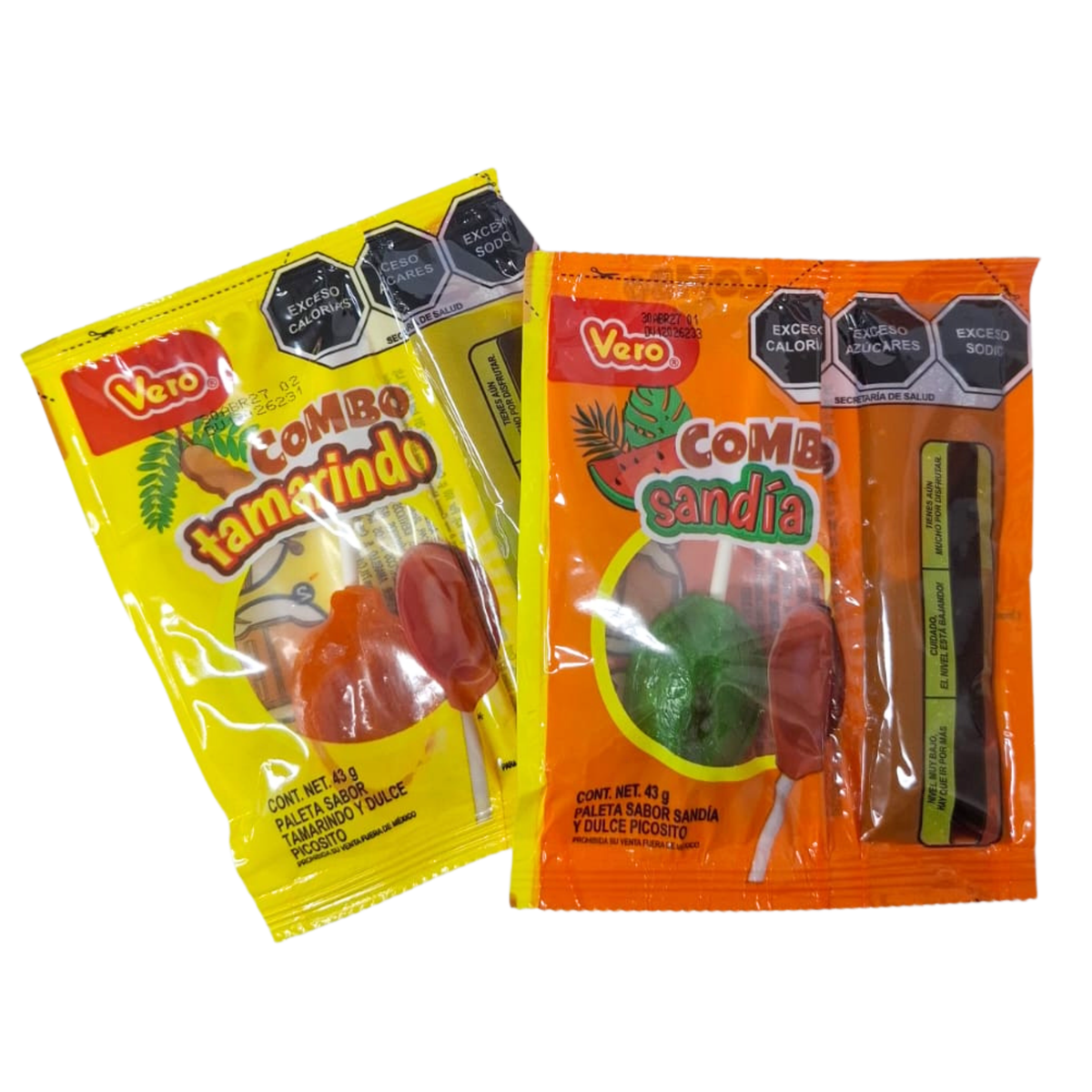 Paleta Vero Cuchara con chamoy x 43 g