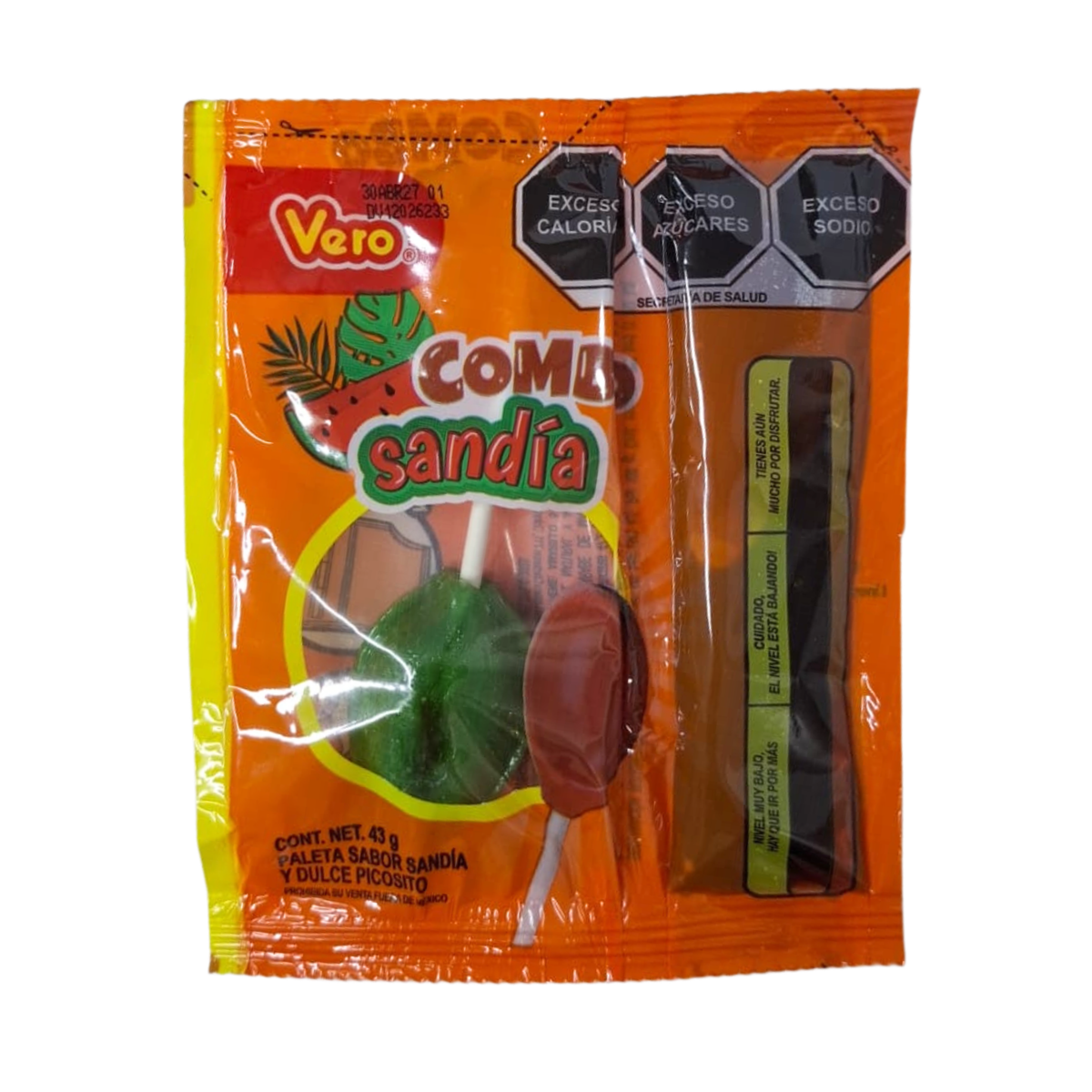 Paleta Vero Cuchara con chamoy x 43 g