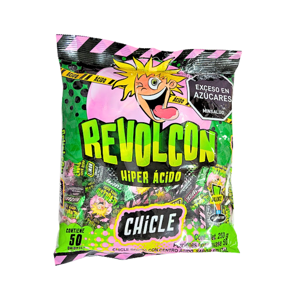 Chicle  Revolcón Hiper Ácido x 50 unidades
