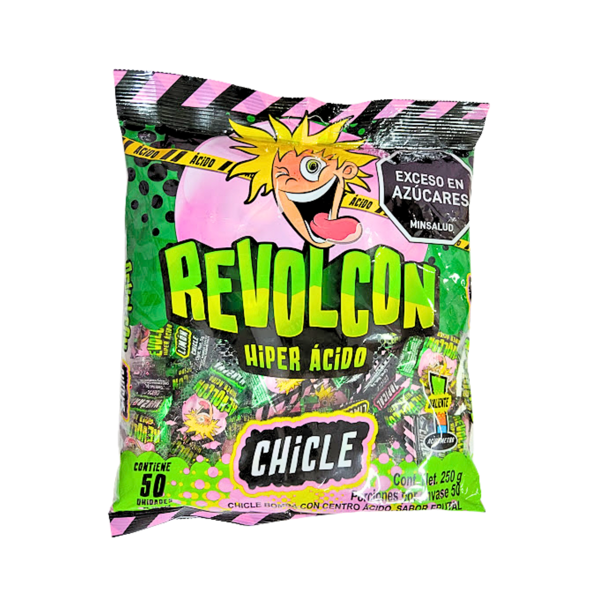 Chicle  Revolcón Hiper Ácido x 50 unidades