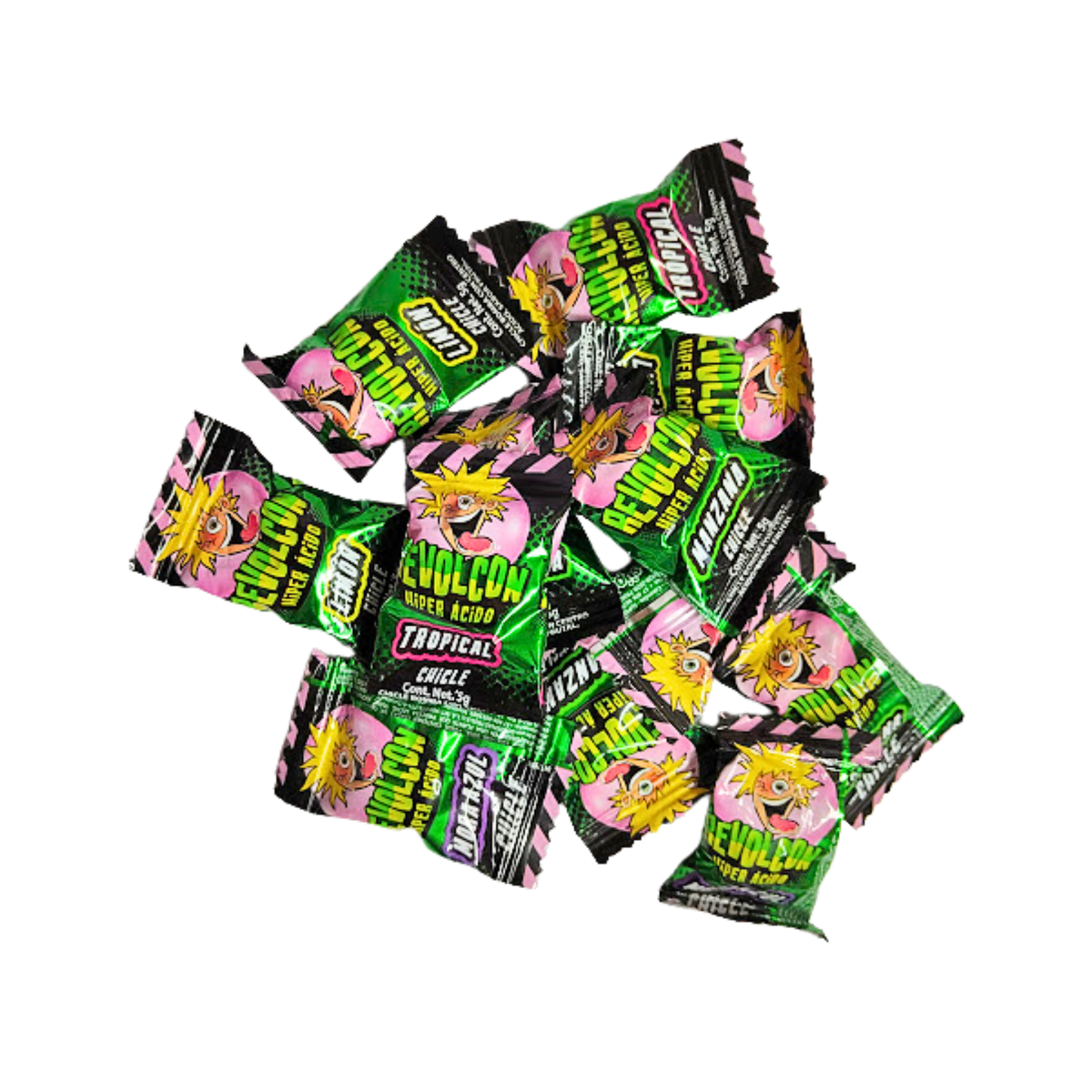 Chicle revolcón Hiper Ácido x5g unidad